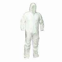  Комбинезон одноразовый iGrit мембрана 55гр/кв.м белый р.56-58 (2XL) 170-176 АбразивПромТорг