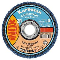  Круг лепестковый конический Karbosan ComfortLine LD 125*22 ZXR11 Р60 /Турция/ 982340 АбразивПромТорг