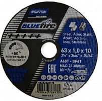  Отрезной круг Norton Blue Fire 63x1,0х10mm  66252828195 АбразивПромТорг