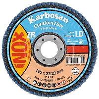  Круг лепестковый конический Karbosan ComfortLine LD 125*22 ZXR11 Р40 /Турция/ 982330 АбразивПромТорг