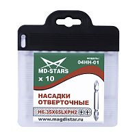  Насадки отверточные 04НН-01 (6.35*65*РН2*PH2) "MD-STARS" (уп.10/20)												 АбразивПромТорг